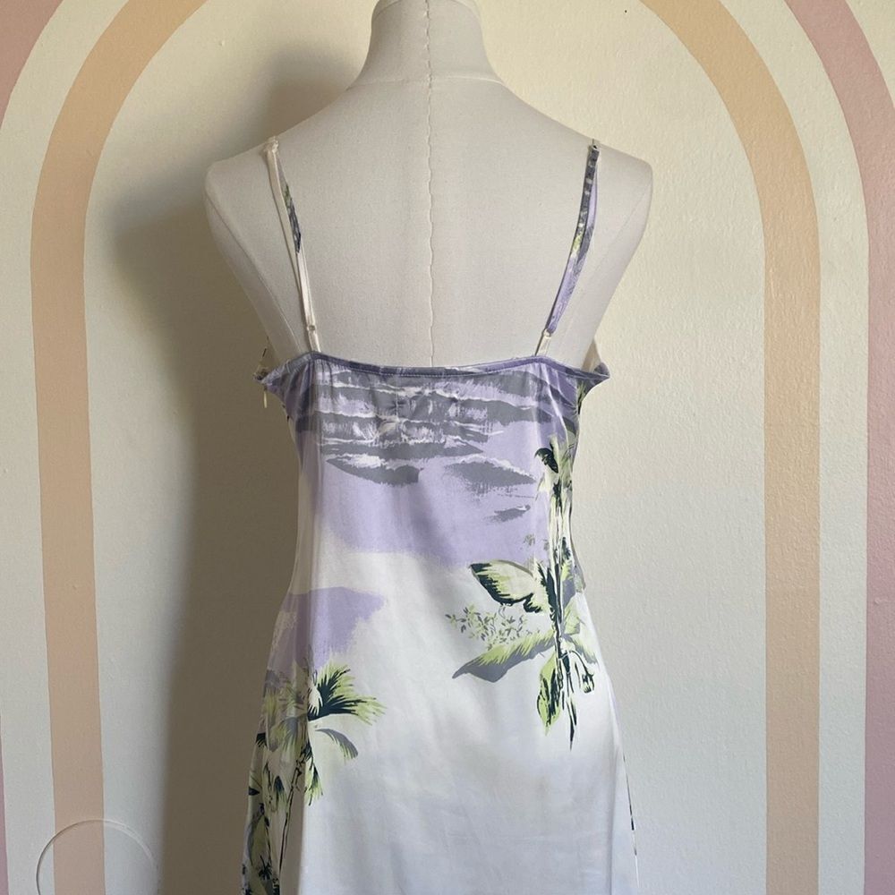 UO Kelly Surplice Midi Printed Slip Dress Size Medium - Picture 9 of 15